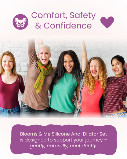 Body-Safe Silicone Anal Dilator Set – Progressive Sizes for Gentle Stretching, Pain Relief & Pelvic Floor Therapy