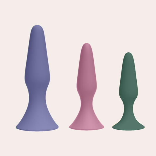 Body-Safe Silicone Anal Dilator Set – Progressive Sizes for Gentle Stretching, Pain Relief & Pelvic Floor Therapy